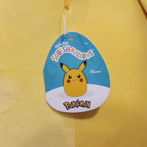 Kellytoy Squishmallow Pokemon Pikachu Not Winking 20" - Picture 3 of 5